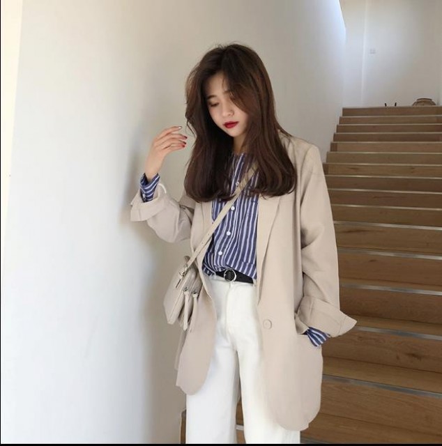 [해외] 봄 신상 여성 퀄리티 패션 캐주얼 정장 자켓