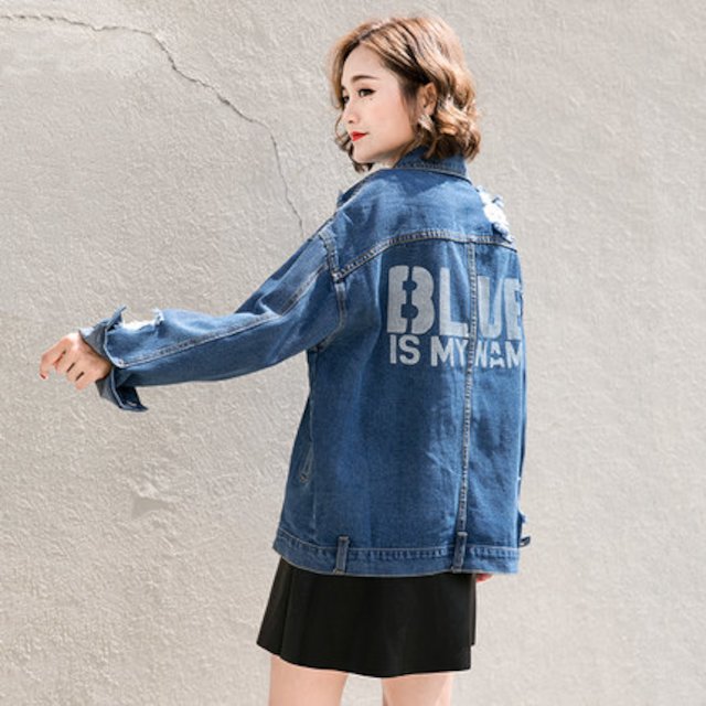 [해외] 봄신상 여성 퀄리티 패션 bf 카우보이 청재킷